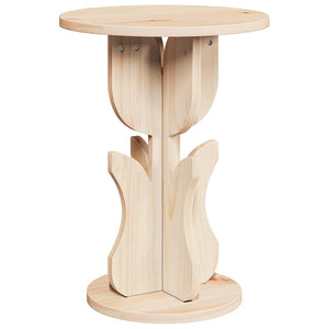 vidaXL Table basse naturel 39,5 x 39,5 x 53,5 cm Bois de pin massif