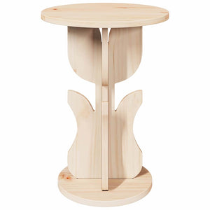 vidaXL Table basse naturel 39,5 x 39,5 x 53,5 cm Bois de pin massif