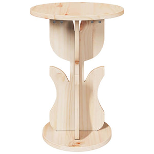 vidaXL Table basse naturel 39,5 x 39,5 x 53,5 cm Bois de pin massif
