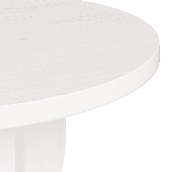 Weißer Couchtisch Kiefer Massivholz 39,5cm