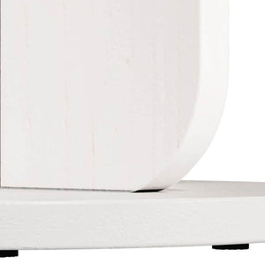 Weißer Couchtisch Kiefer Massivholz 39,5cm