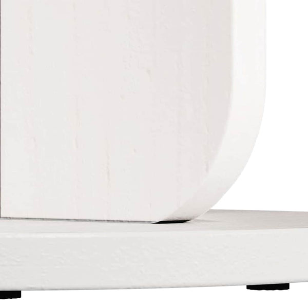 Weißer Couchtisch Kiefer Massivholz 39,5cm
