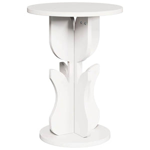 Weißer Couchtisch Kiefer Massivholz 39,5cm
