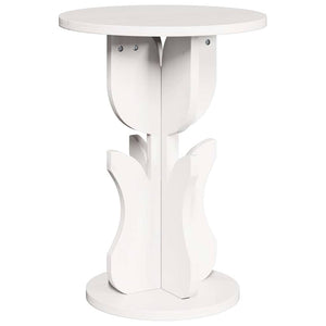 Weißer Couchtisch Kiefer Massivholz 39,5cm
