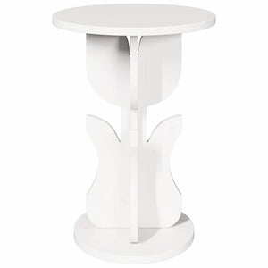 Weißer Couchtisch Kiefer Massivholz 39,5cm