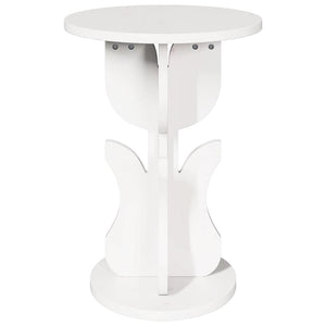 Weißer Couchtisch Kiefer Massivholz 39,5cm