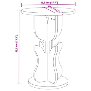 Weißer Couchtisch Kiefer Massivholz 39,5cm