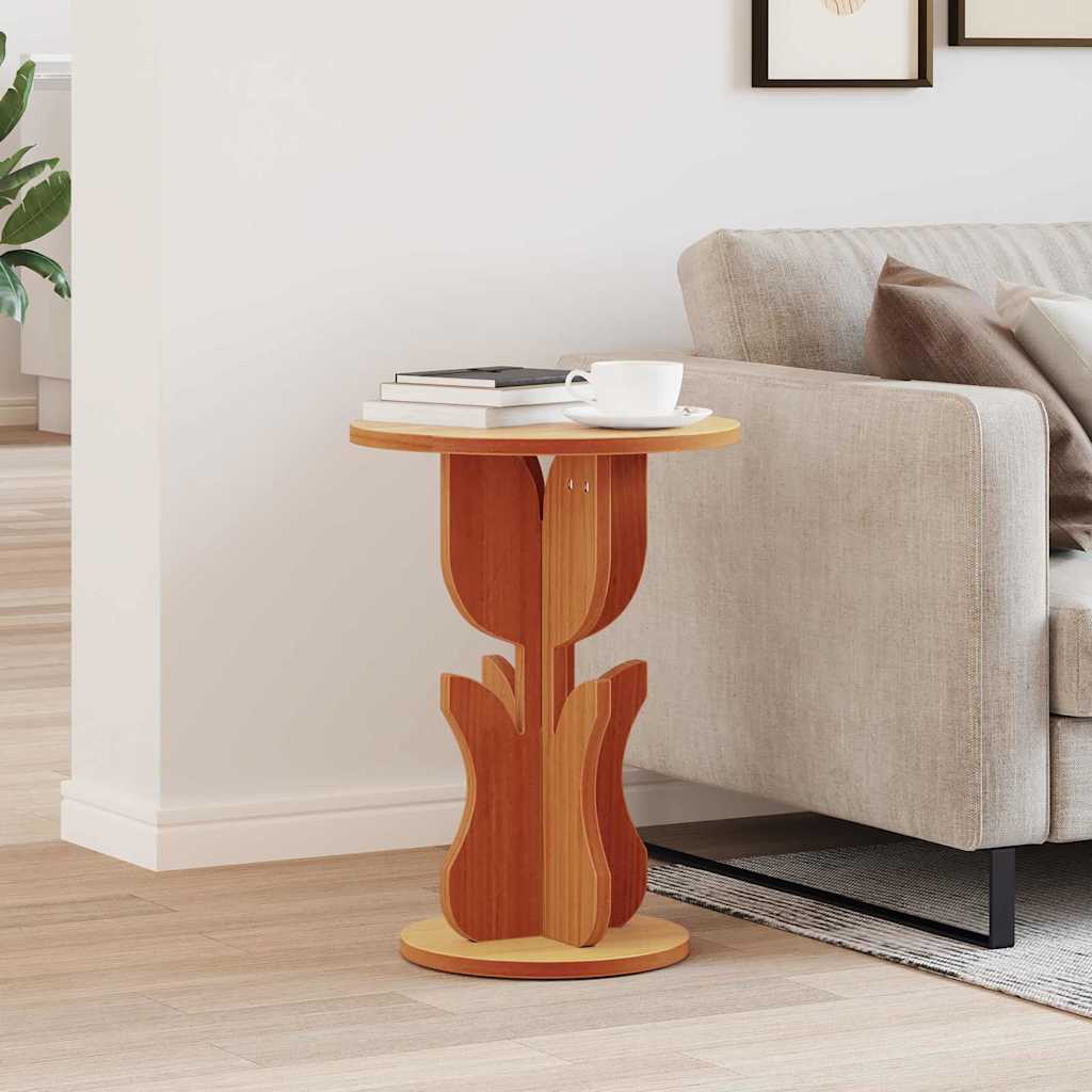 Couchtisch Kiefer Massivholz Wachsbraun 39,5cm