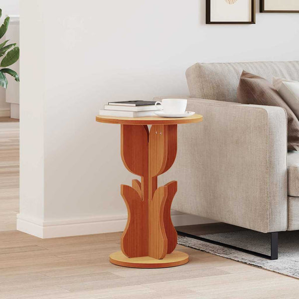 Couchtisch Kiefer Massivholz Wachsbraun 39,5cm