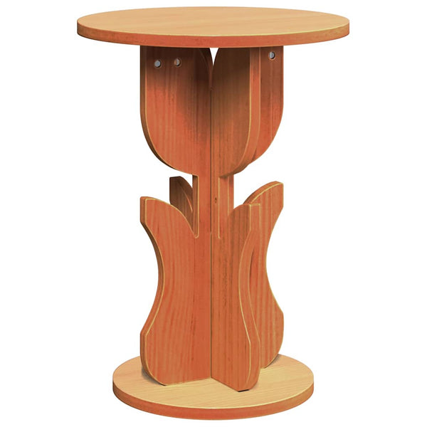Couchtisch Kiefer Massivholz Wachsbraun 39,5cm