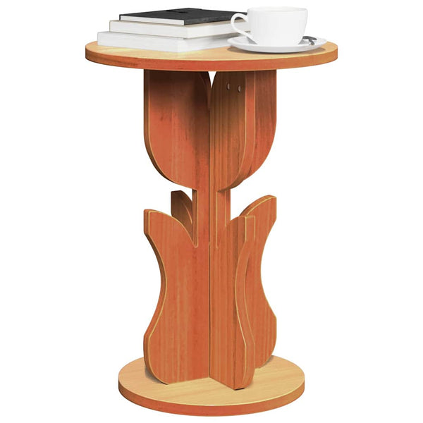 Couchtisch Kiefer Massivholz Wachsbraun 39,5cm
