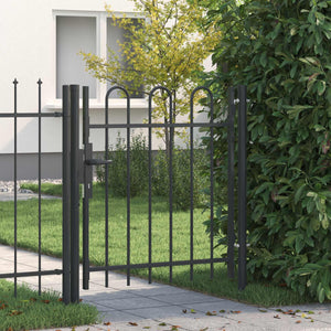 Graues Gartentor 103x150 cm Stahl