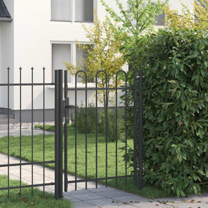 Gartentor Boxtel 103x175 cm Stahl Grau