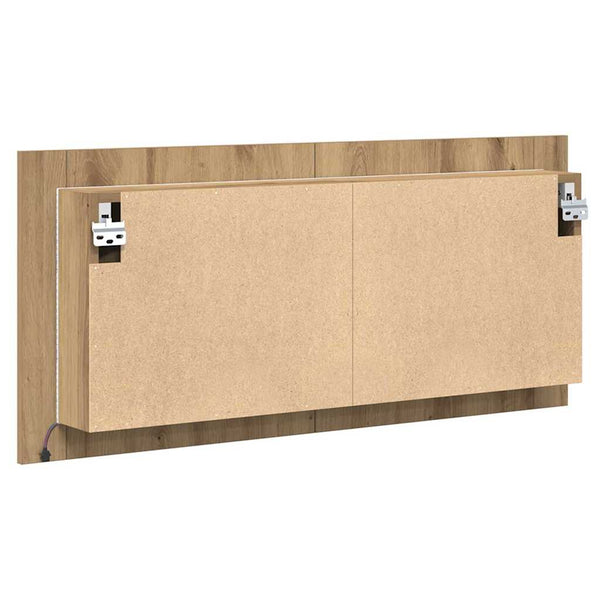 LED Spiegelschrank mit Regal Artisan-Eiche 100cm