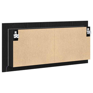 LED Spiegelschrank Schwarz Eiche 100cm