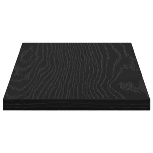 Regalbrett Schwarz 4er Set 40x20 cm