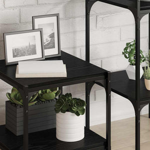 Schwarzes Regalbrett 4er Set 40x40 cm