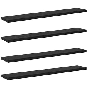 Regalbrett Schwarz 60 cm 4er-Set