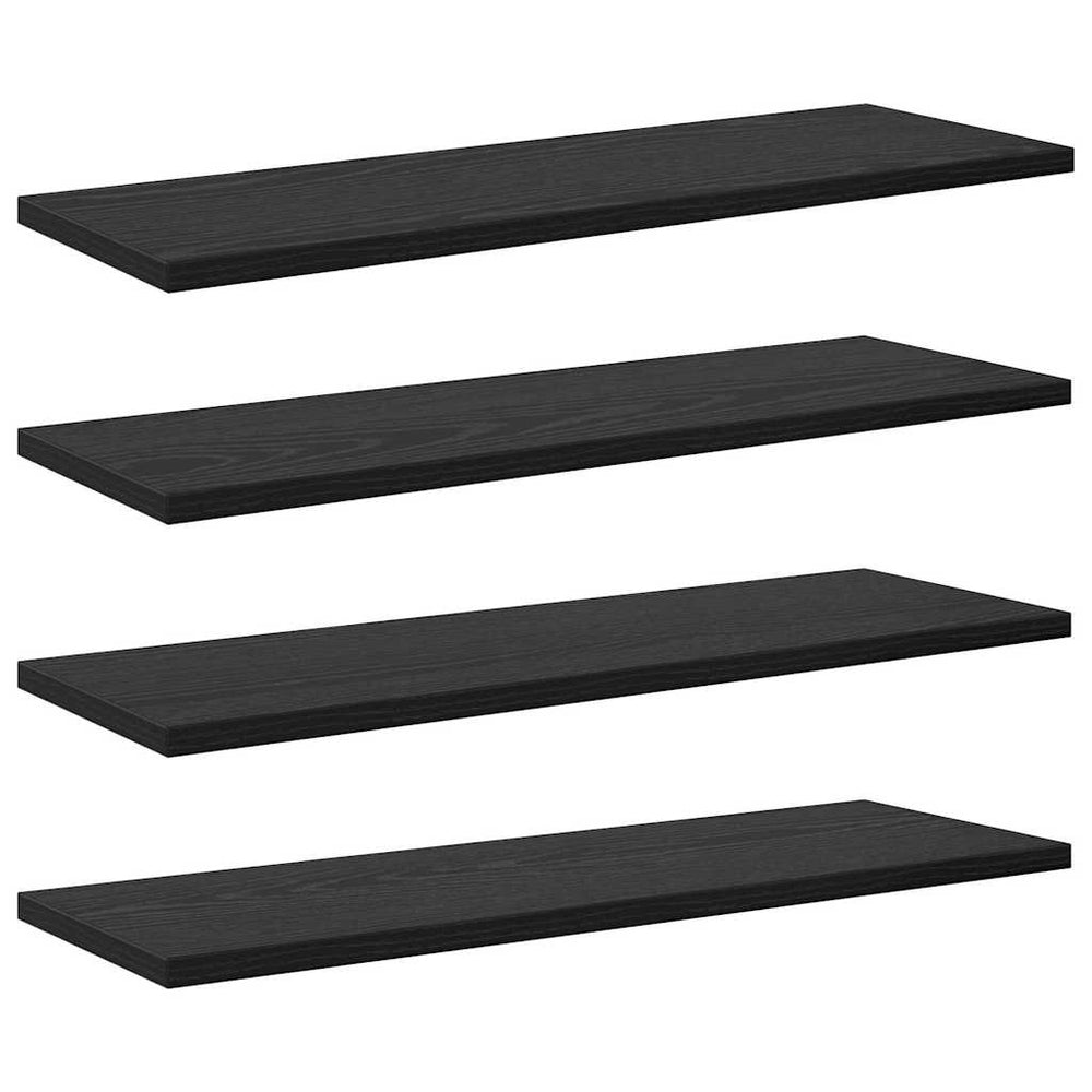 Regalbrett Schwarz 4er Set 60cm