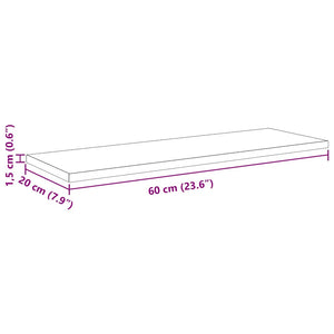 Regalbrett Schwarz 4er Set 60cm