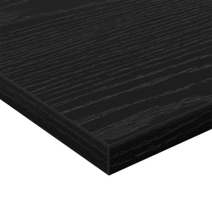Schwarzes Regalbrett 4er Set 60x30 cm