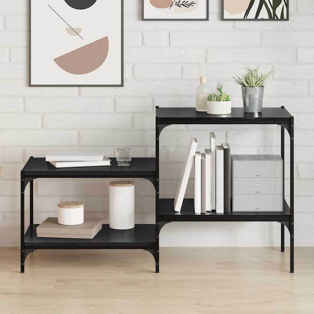 Schwarzes Regalbrett 4er Set 60x40 cm
