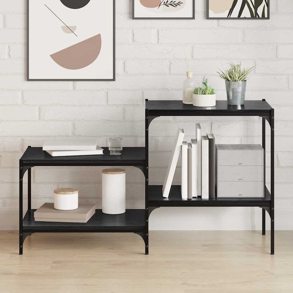Schwarzes Regalbrett 4er Set 60x40 cm