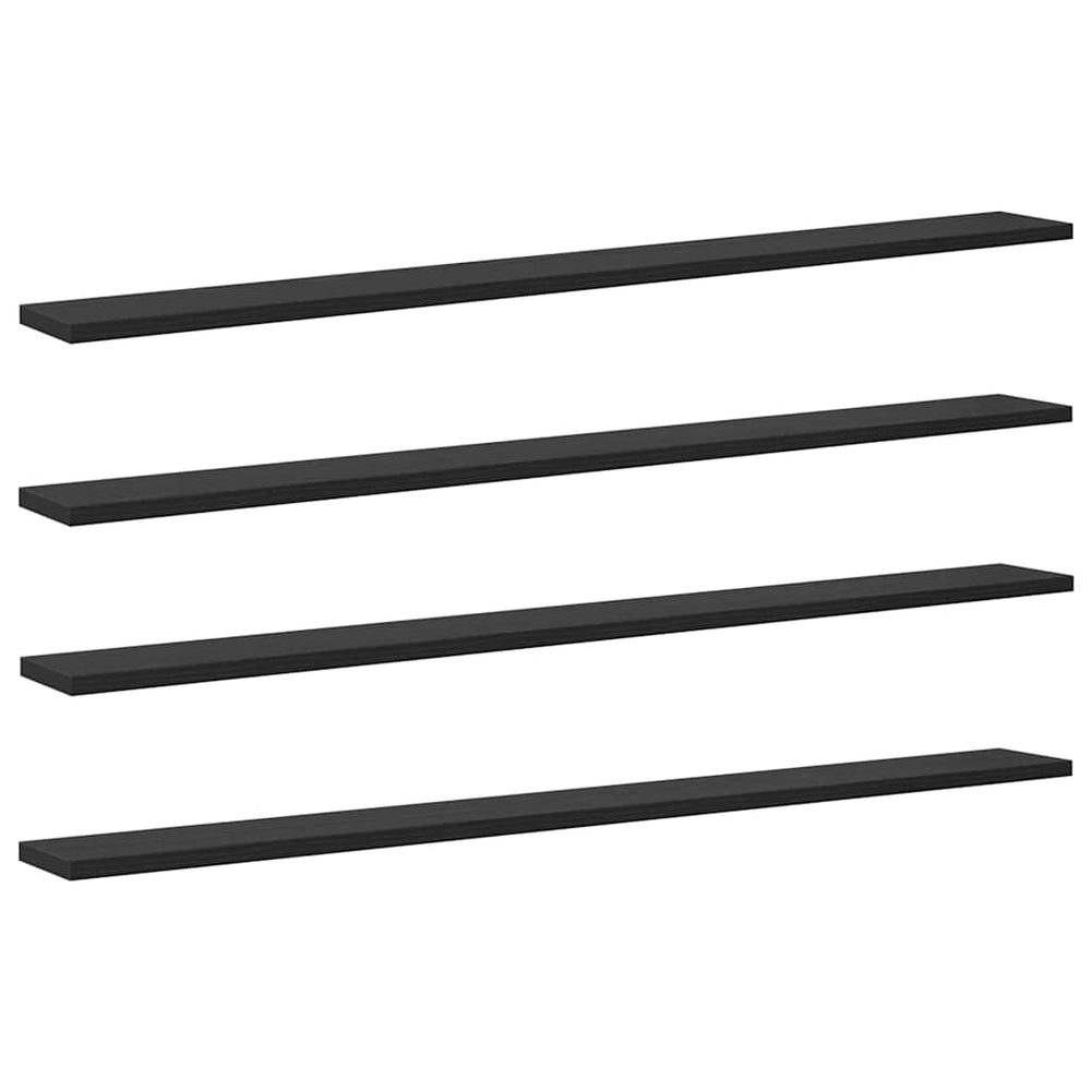 Regalbrett Schwarz 4er Set 100cm