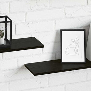 Schwarzes Regalbrett 4er Set 100cm