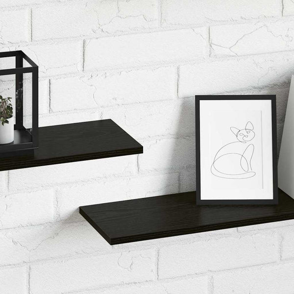 Schwarzes Regalbrett 4er Set 100cm