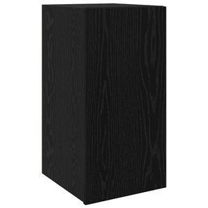 Wand-TV-Schrank Schwarz Eichen-Optik 60 cm