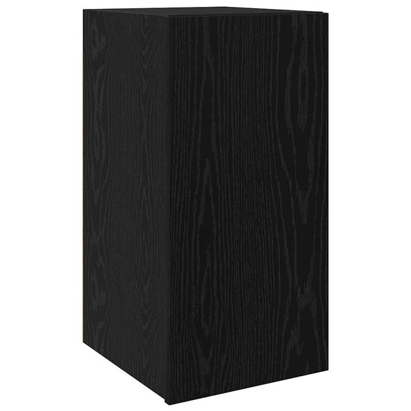 Wand-TV-Schrank Schwarz Eichen-Optik 60 cm