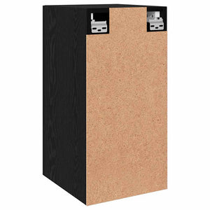 Wand-TV-Schrank Schwarz Eichen-Optik 60 cm