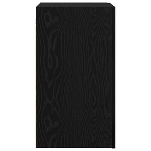 Wand-TV-Schrank Schwarz Eichen-Optik 60 cm