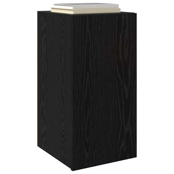 Wand TV-Schrank Set Schwarz Eichenoptik