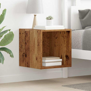 Wandschrank mit Regal Altholz 37x37x37cm