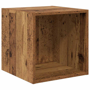 Wandschrank mit Regal Altholz 37x37x37cm