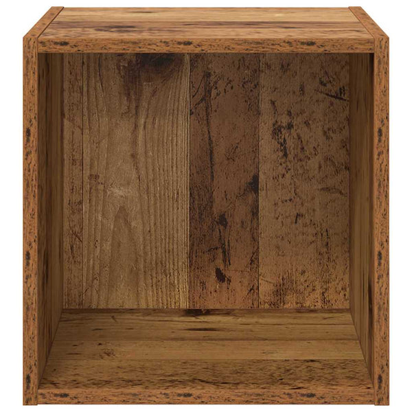 Wandschrank mit Regal Altholz 37x37x37cm