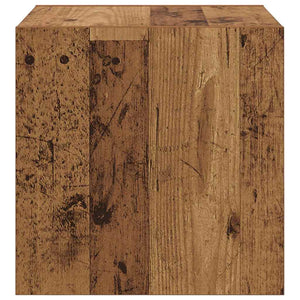 Wandschrank mit Regal Altholz 37x37x37cm