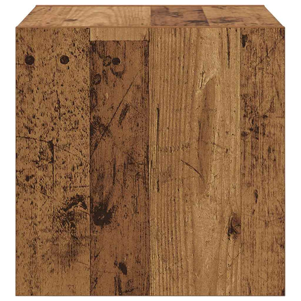 Wandschrank mit Regal Altholz 37x37x37cm