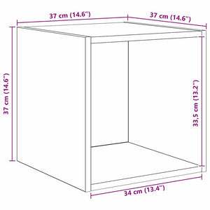 Wandschrank Artisan-Eiche 37x37 cm