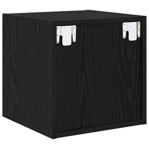 Wandschrank Schwarz Eiche 37x37 cm