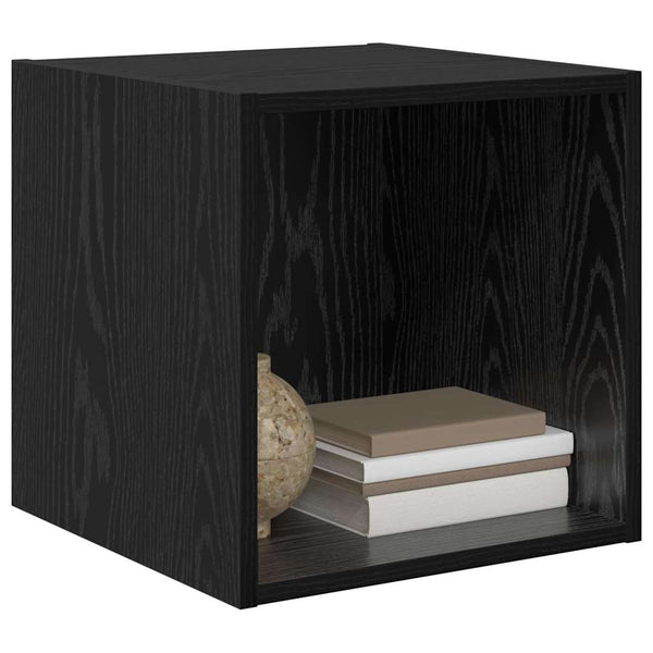 Wandschrank Schwarz Eiche 37x37 cm