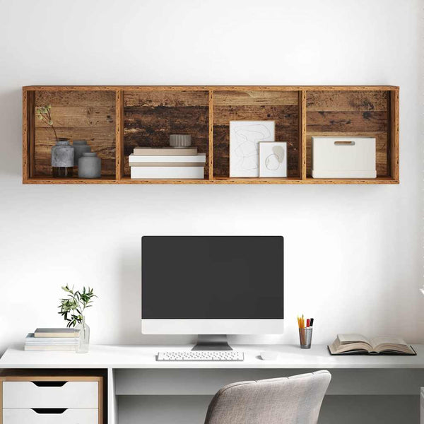 TV-Schrankset Altholz 37x37x142,5 cm