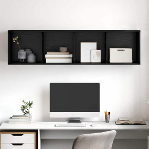 TV-Schrank Set Schwarz Eichen-Optik