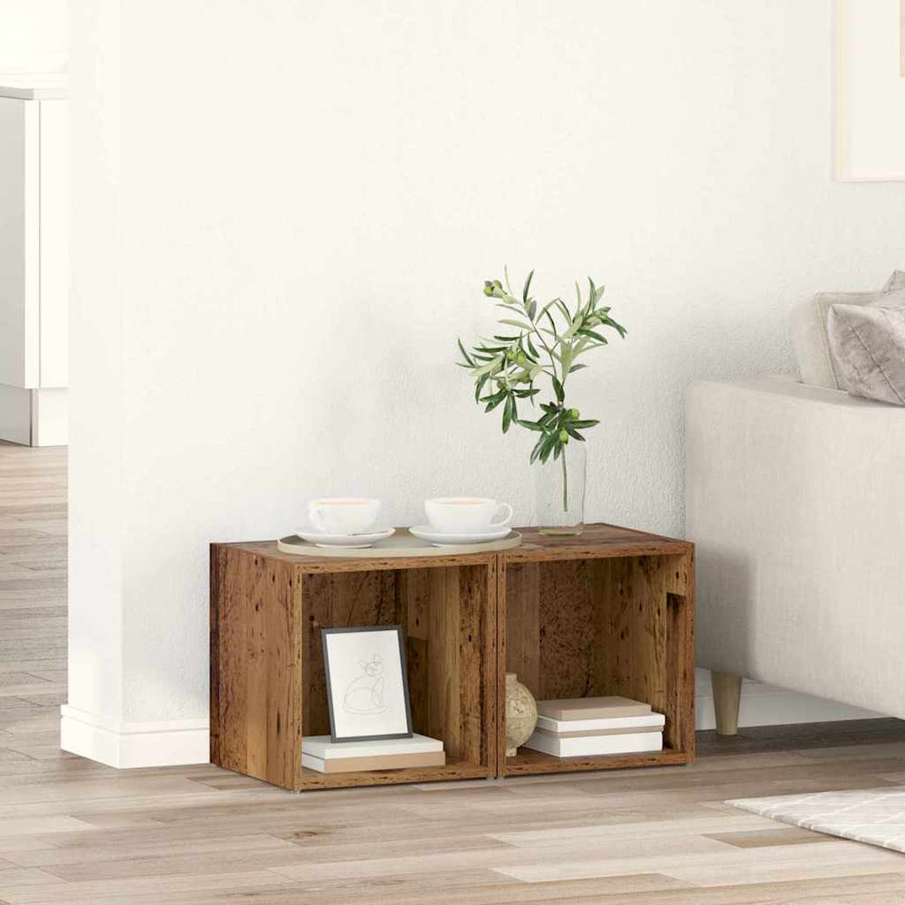 TV-Schrank Set Altholz 37,5cm