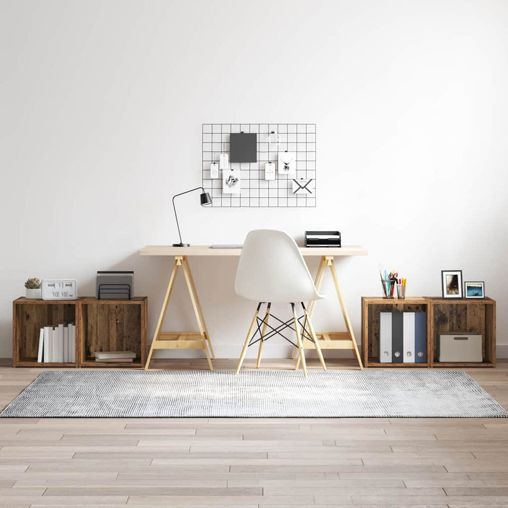 TV-Schrank Set Altholz 4-teilig