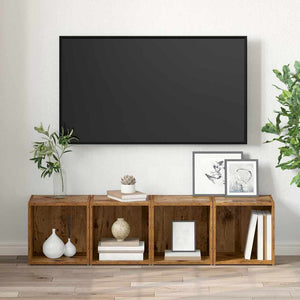 TV-Schrank Set Altholz 4-teilig