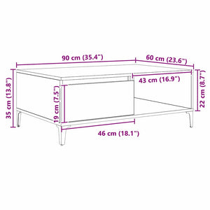 Couchtisch Altholz 90x60 cm