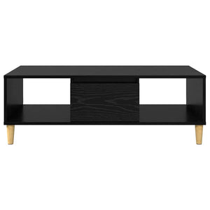 Couchtisch Schwarz Eichenoptik 102x55 cm